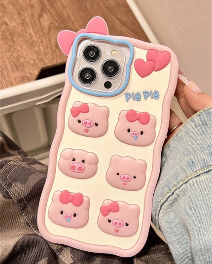 Bowknot Pig Phone Case