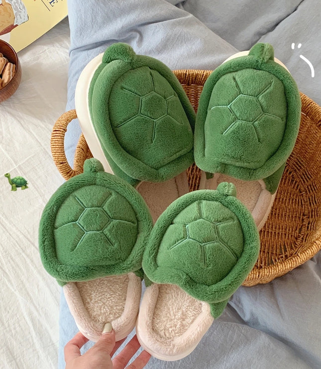 Cute Turtle Plush Slippers