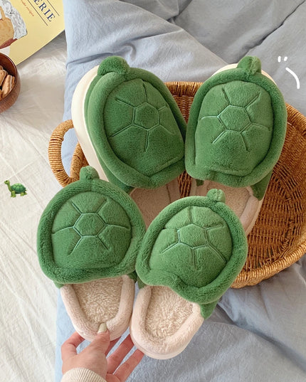 Cute Turtle Plush Slippers