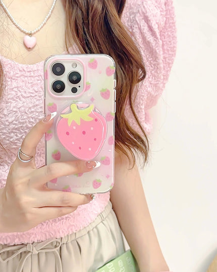 Pink Strawberry Phone Case