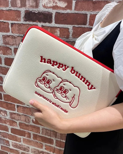 Happy Bunny Laptop Sleeve