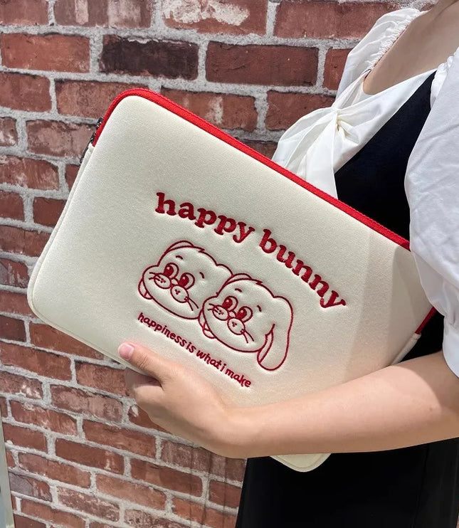 Happy Bunny Laptop Sleeve