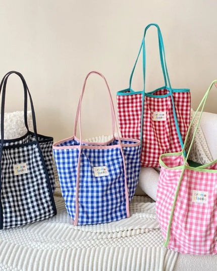 Colorful Plaid Tote