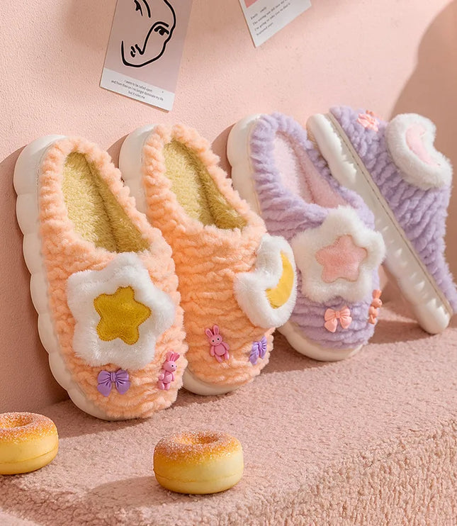 Cute Star & Moon Slippers