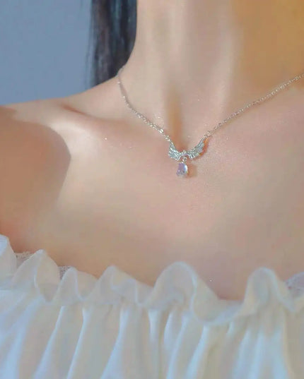 Crystal Angel Wings Necklace