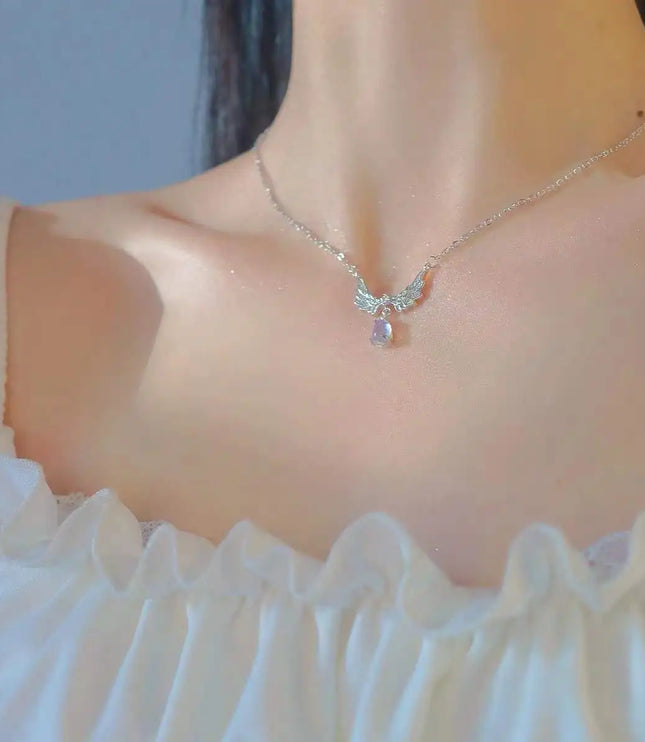 Crystal Angel Wings Necklace