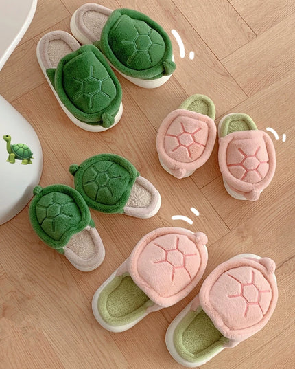 Cute Turtle Plush Slippers