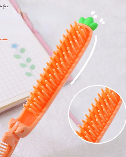 Carrot Foldable Hair Comb