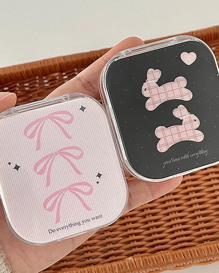 Bowknot & Rabbit Contact Lenses Case