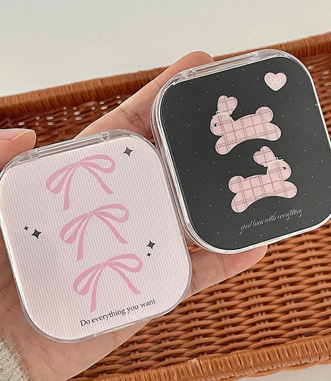 Bowknot & Rabbit Contact Lenses Case