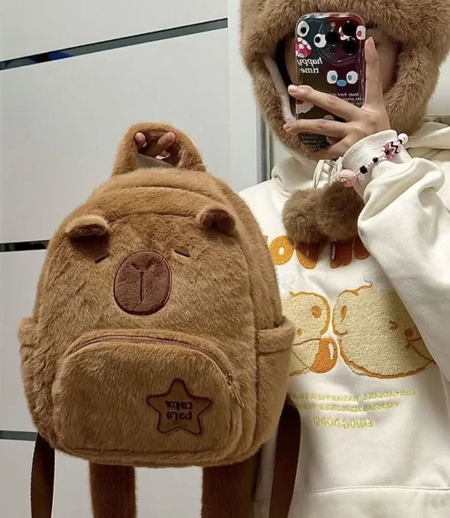 Capybara Plush Backpack