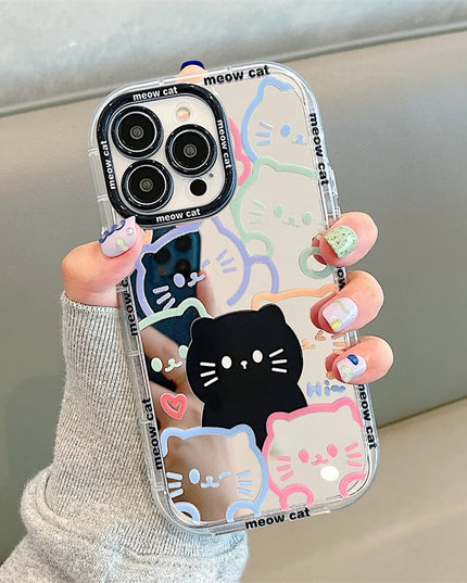 Cat Mirror Phone Case