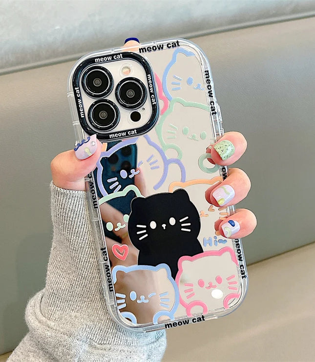 Cat Mirror Phone Case