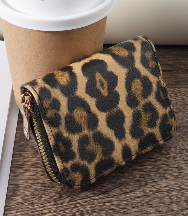 Leopard Card Holder Purse