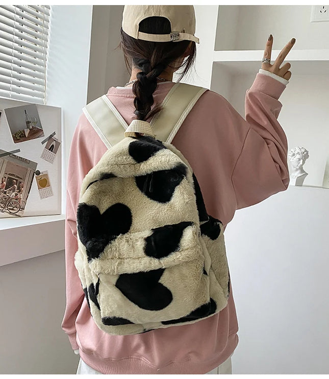 Heart Plush Backpack