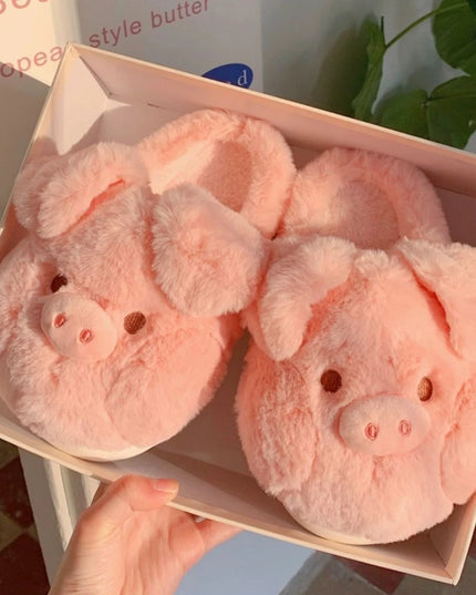 Pink Piggy Slippers