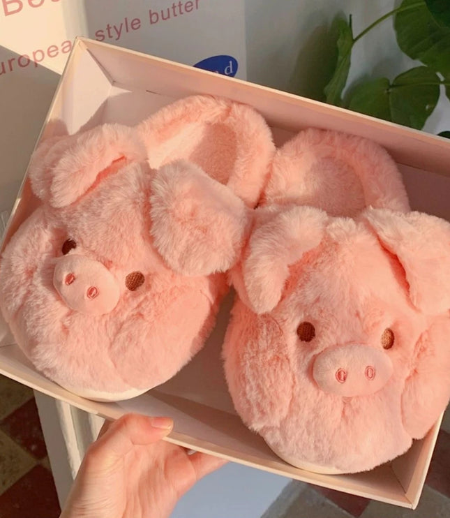 Pink Piggy Slippers