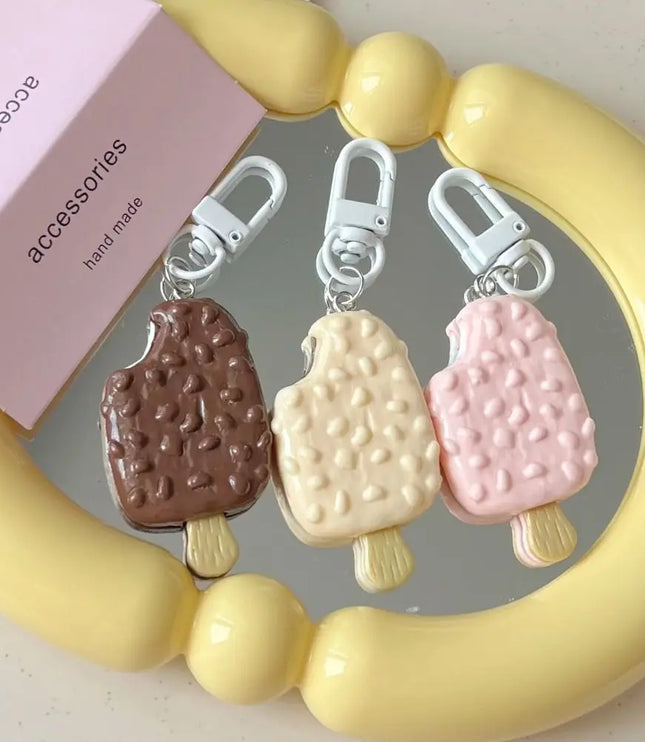 Chocolate Ice Cream Keychain