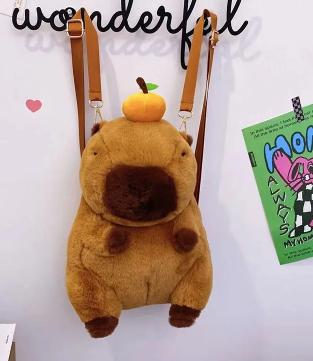 Capybara Plush Backpack