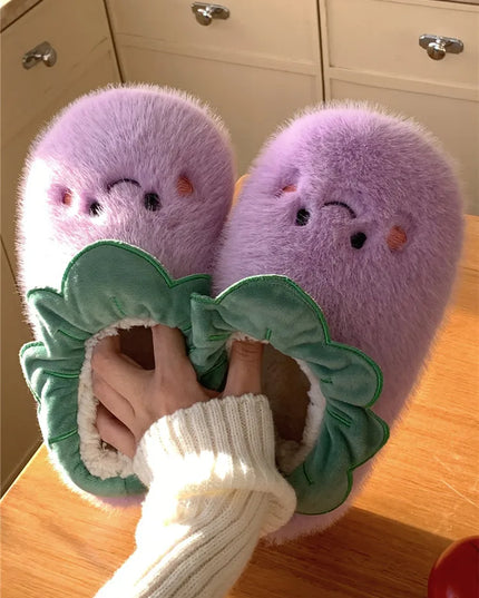 Veggies Plush Slippers