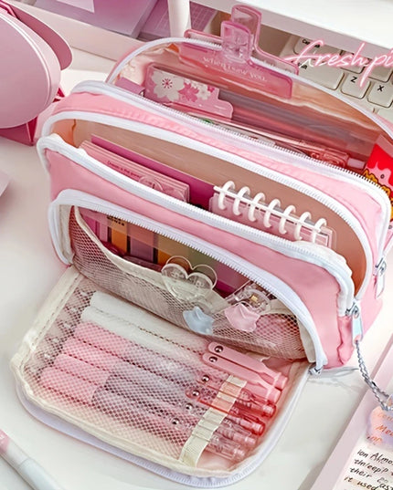 3 Layer Large Pencil Case