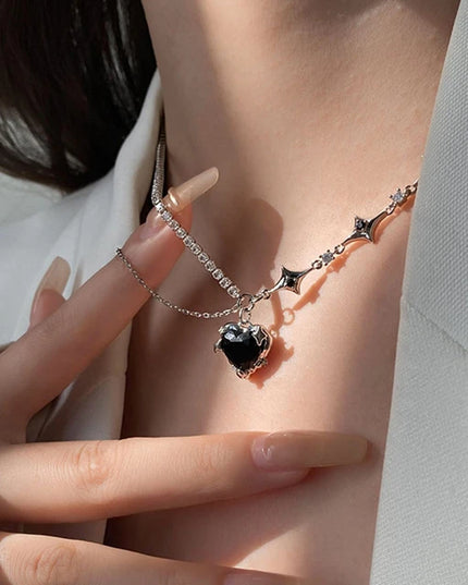 Goth Y2K Heart Necklace