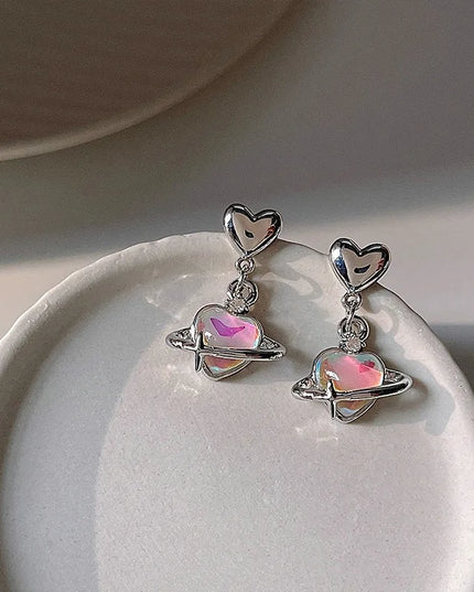 Pink Planet Earrings