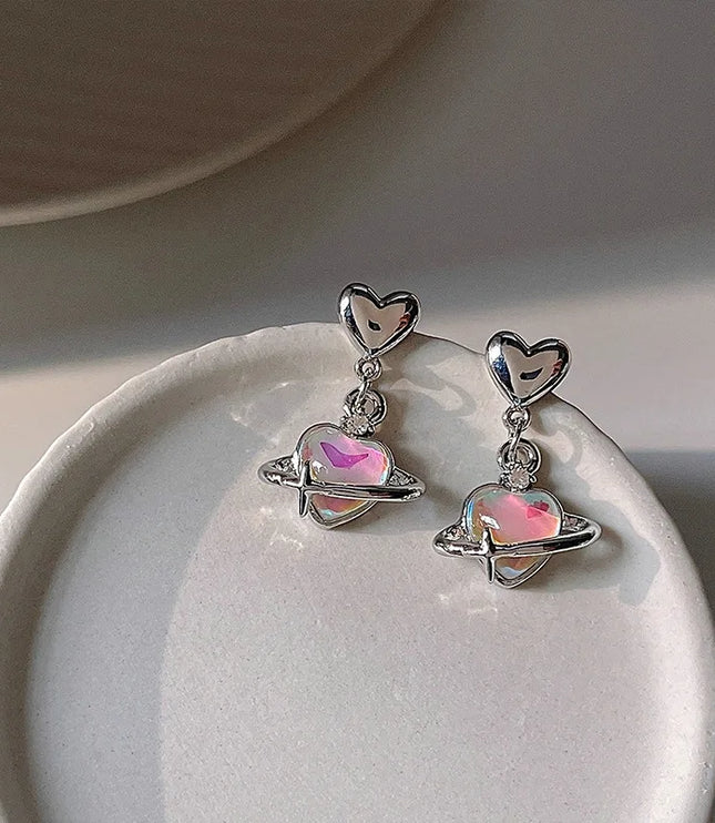 Pink Planet Earrings