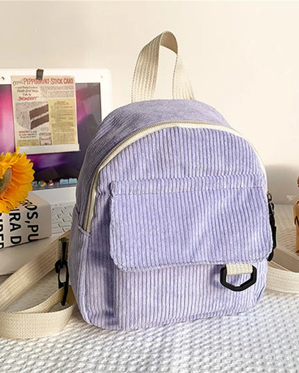 Mini Corduroy Backpack