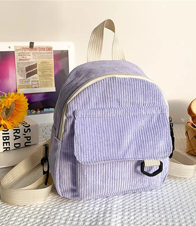 Mini Corduroy Backpack