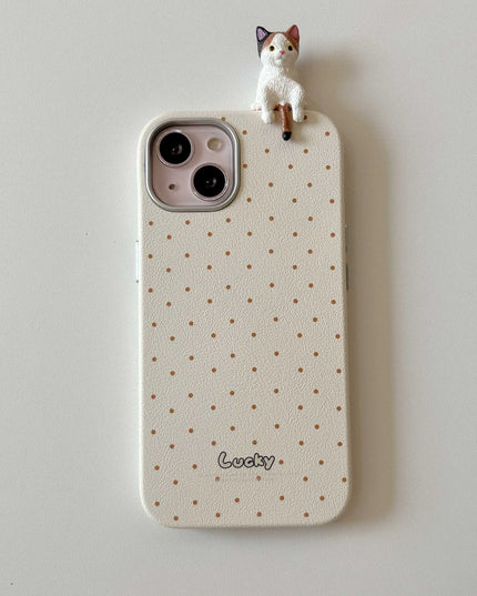 Cat Polka Dots Phone Case