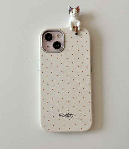 Cat Polka Dots Phone Case