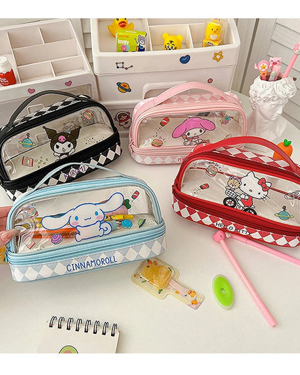 SANRIO Transparent Pencil Case