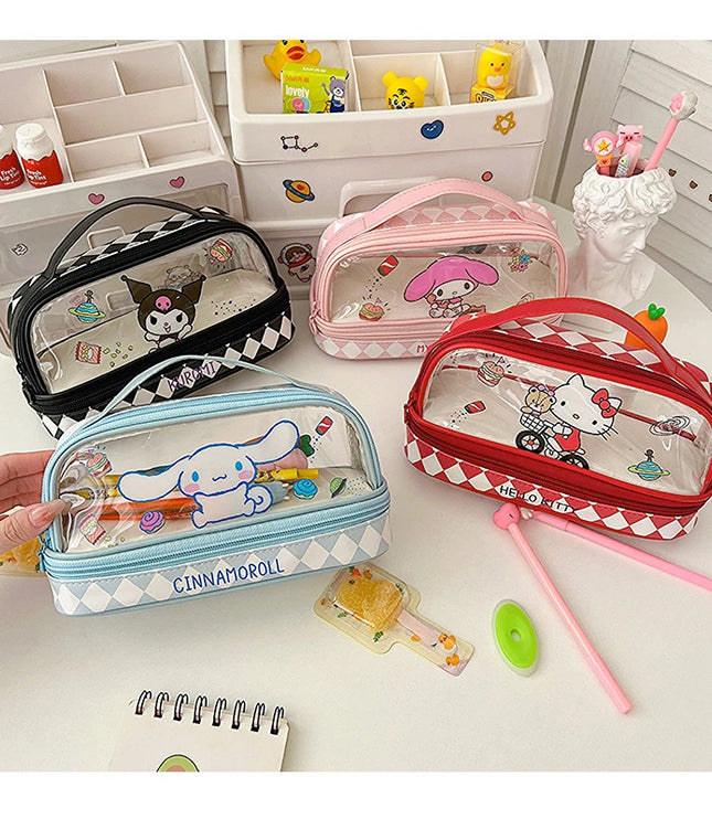 SANRIO Transparent Pencil Case