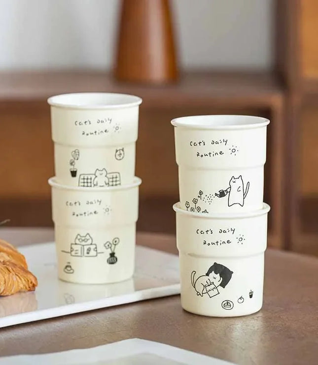 Cat Illustrations Cup