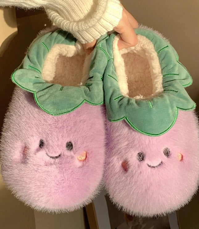 Veggies Plush Slippers