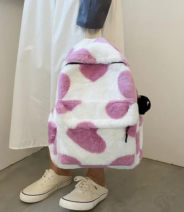 Heart Plush Backpack