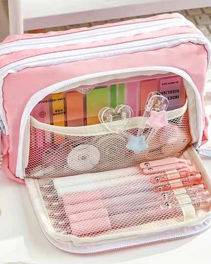 3 Layer Large Pencil Case