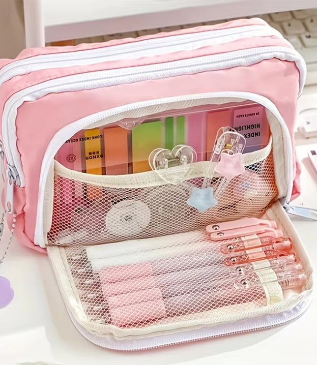 3 Layer Large Pencil Case