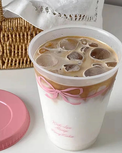 Kawaii Cup With Lid Straw