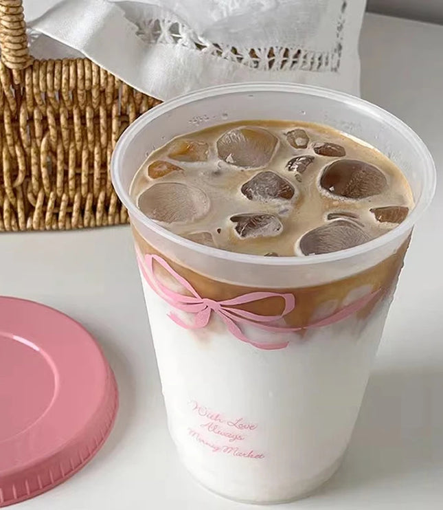 Kawaii Cup With Lid Straw