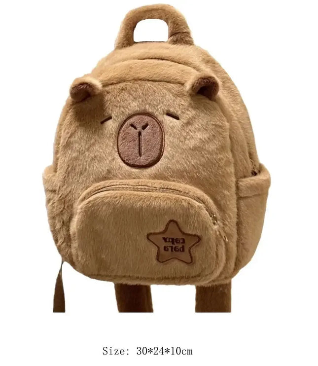 Capybara Plush Backpack