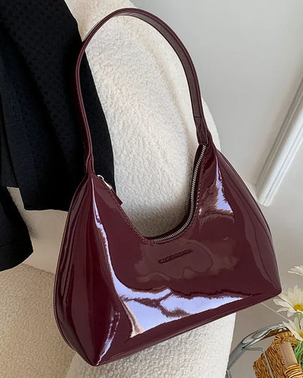 Glossy Leather Handbag