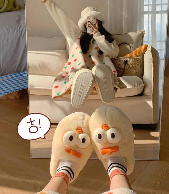 Big Eyes Chicken Slippers