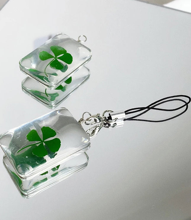 Lucky Clover Phone Charm