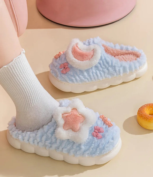 Cute Star & Moon Slippers