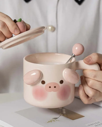 Pig & Doggy Ceramic Mug