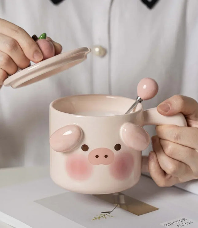 Pig & Doggy Ceramic Mug