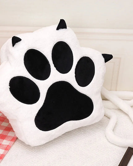 Cat Paw Plush Backpack