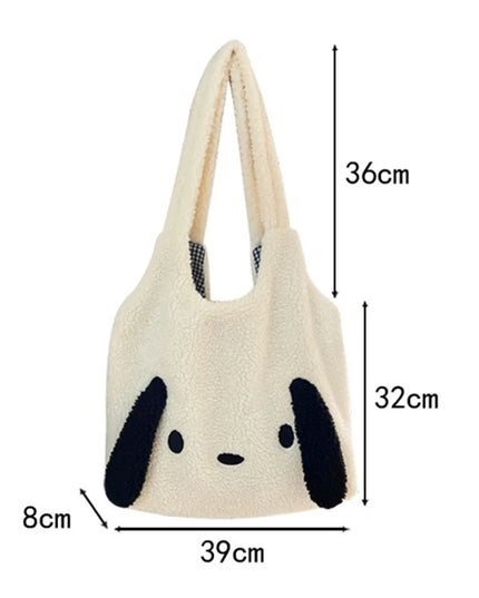 Plush Doggy Ears Tote